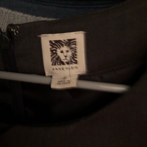 Anne Klein Charcoal Cap Sleeve Sheath Dress - Picture 2 of 2